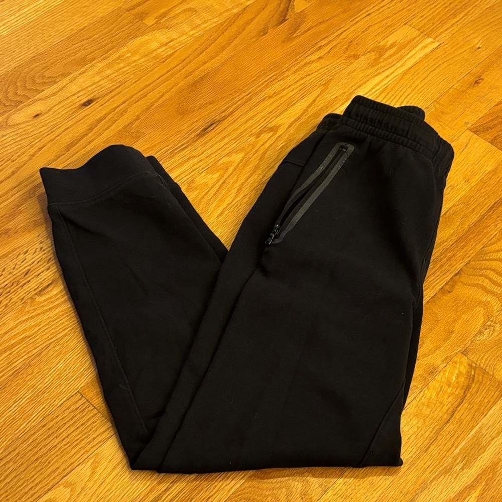 Dynamic Fleece Tapered Sweatpants- Black, Size L (10/12)